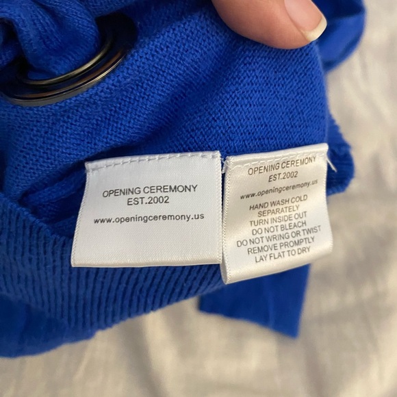 Opening Ceremony Grommet Cardigan Sweater (SW2) - Picture 5 of 6